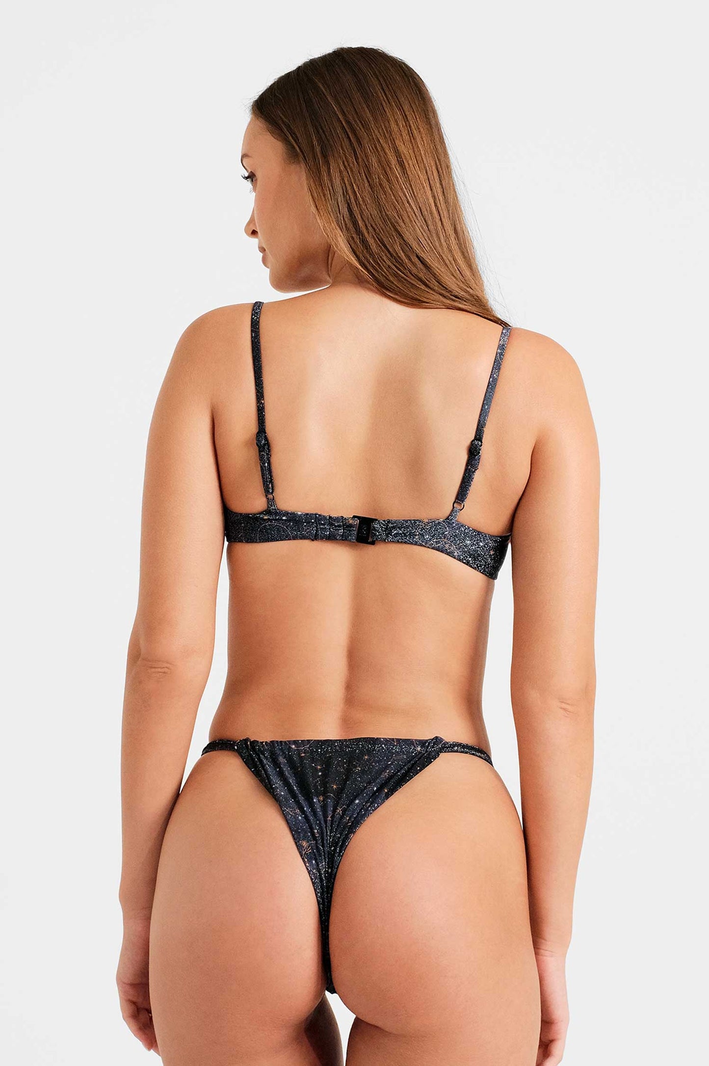 Georgia Scrunched Adjustable Bottoms / Stars Aligned Shimmer FINAL SALE