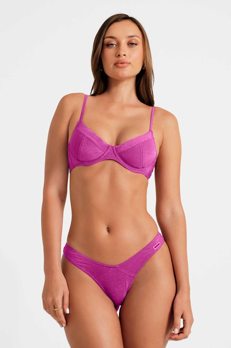 Cindy Push Up Underwire Top / Hollyhock Shimmer FINAL SALE
