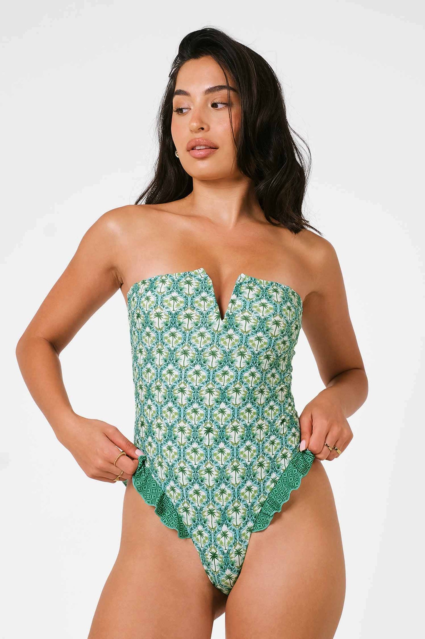Lily Ruffled One Piece / Palmera