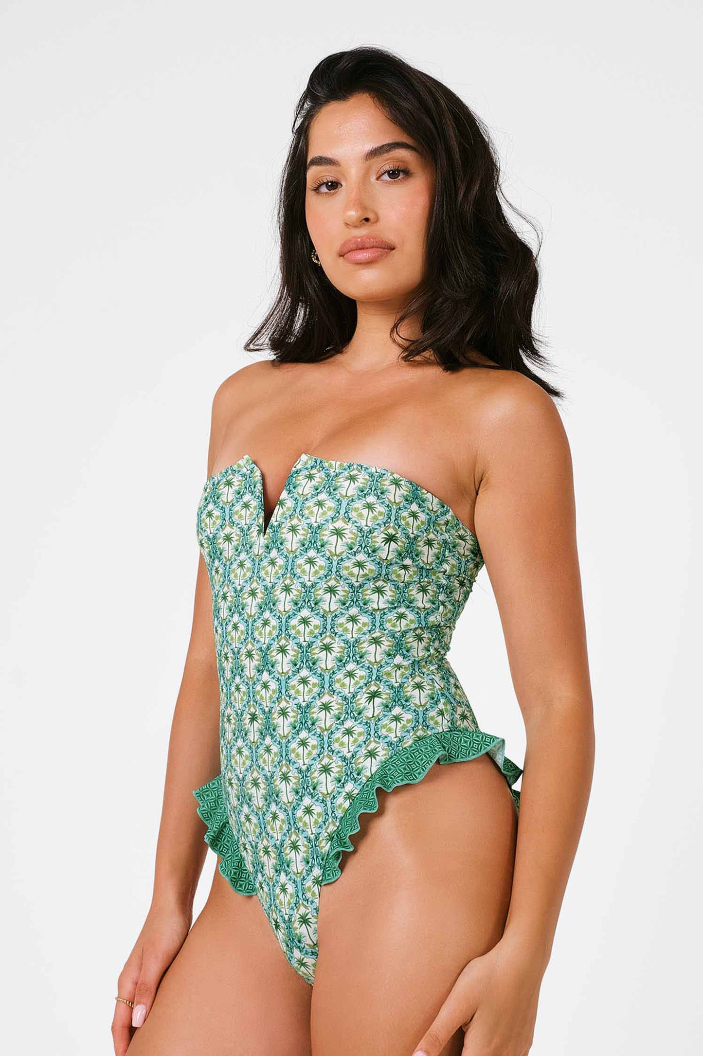 Lily Ruffled One Piece / Palmera