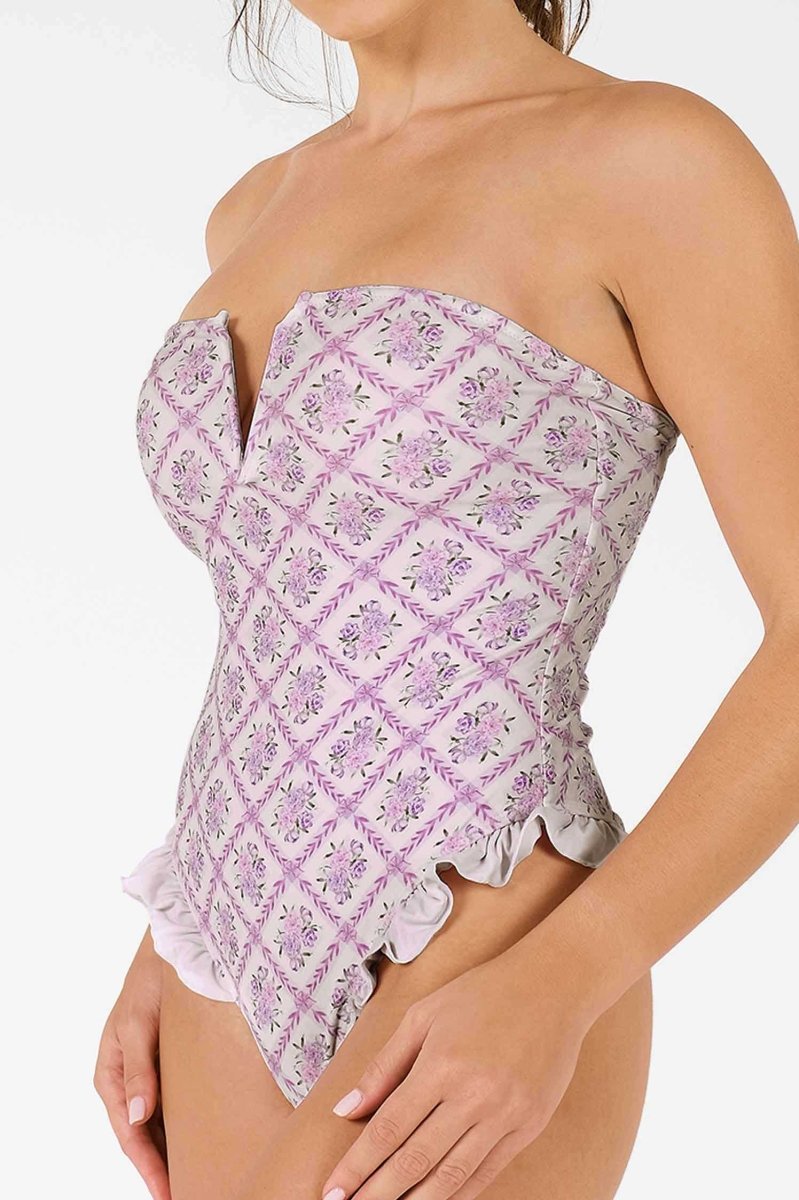 Lily Ruffled One Piece / Lavender Tea FINAL SALE