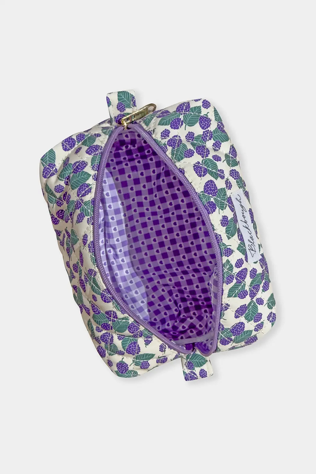 Quilted Pouch / Blackberry Bliss