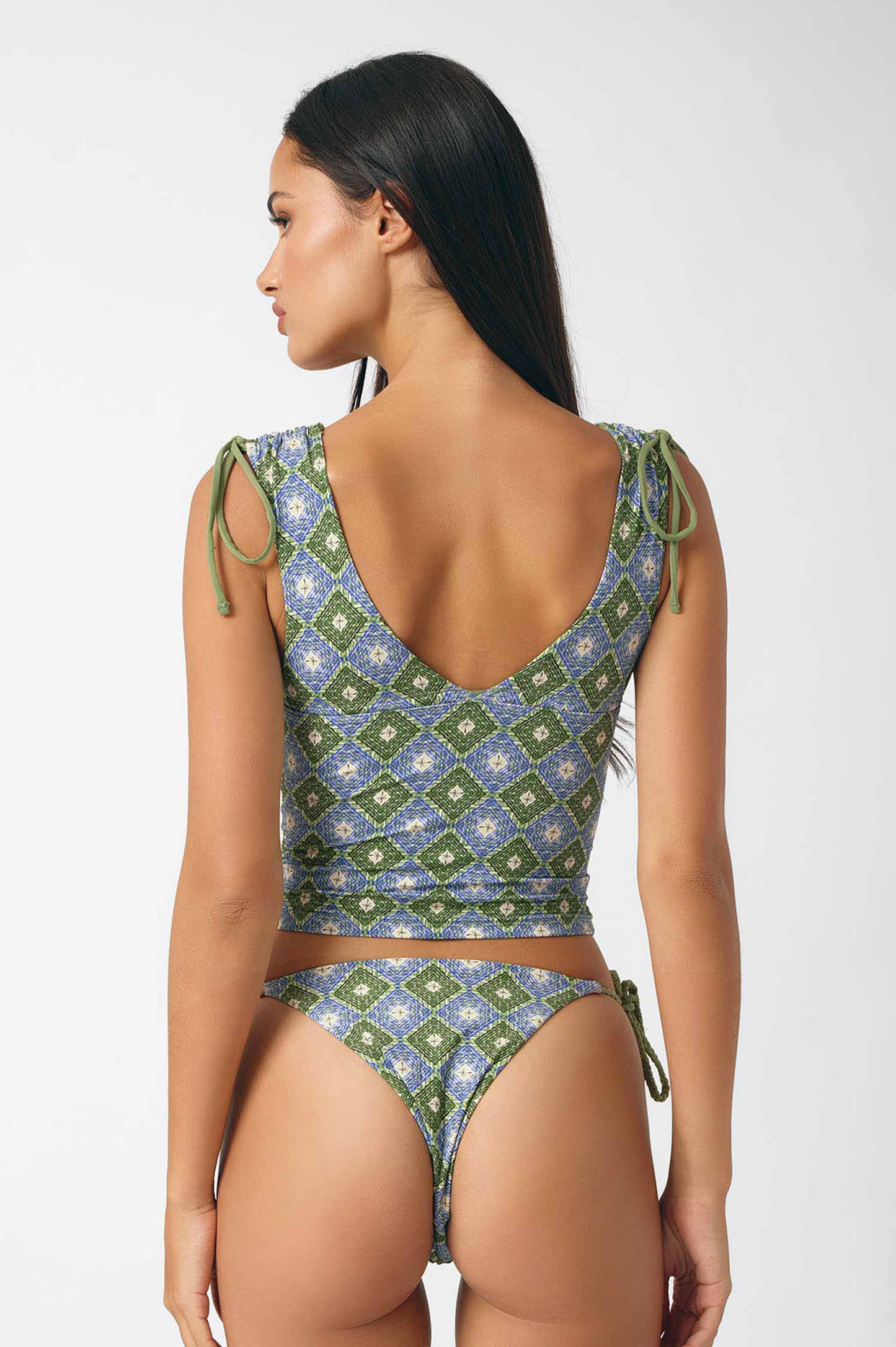 Miranda V-Neck Tankini Top / Sampieri