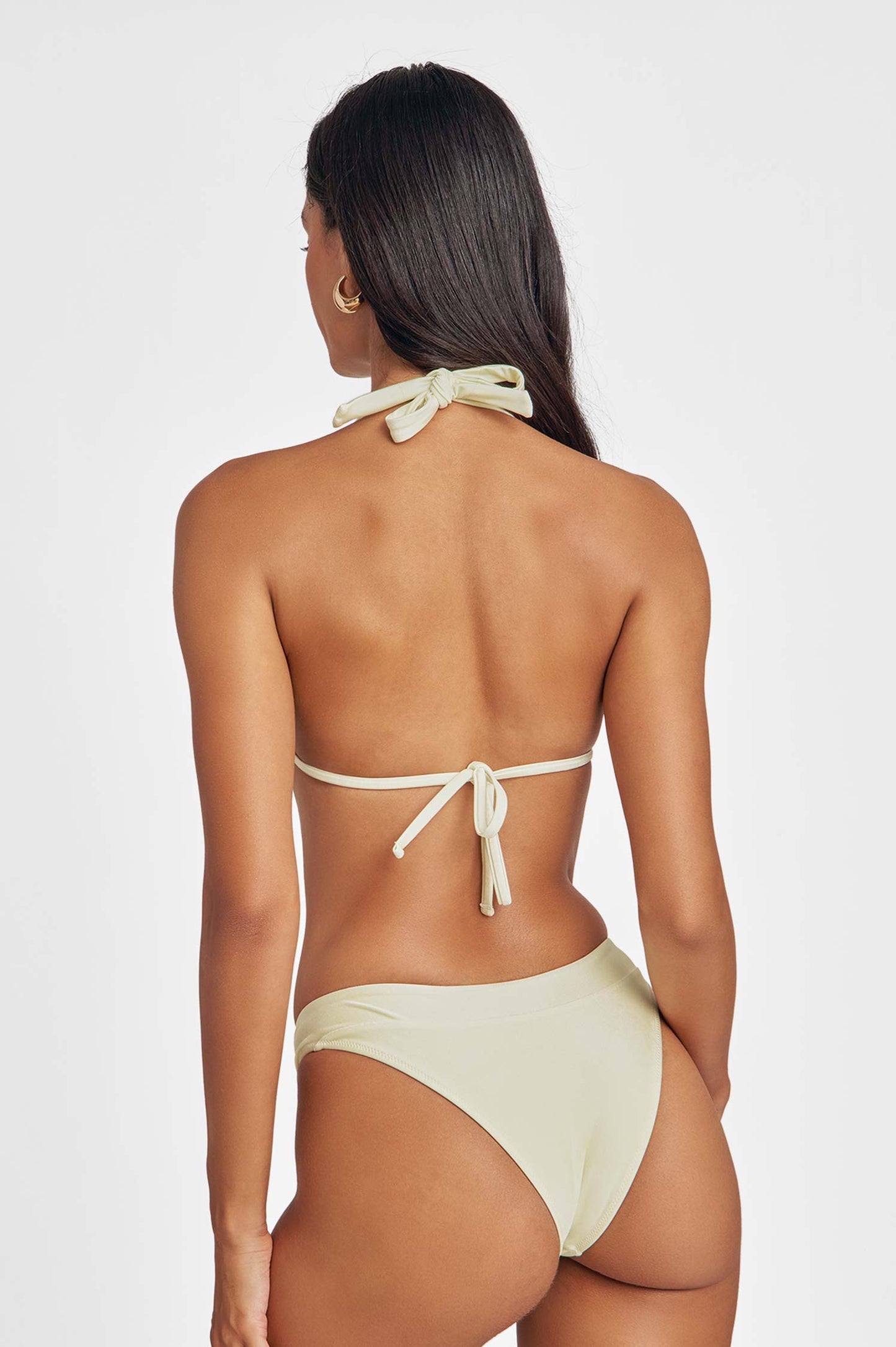 Roan Knotted Triangle Top / Butter Yellow
