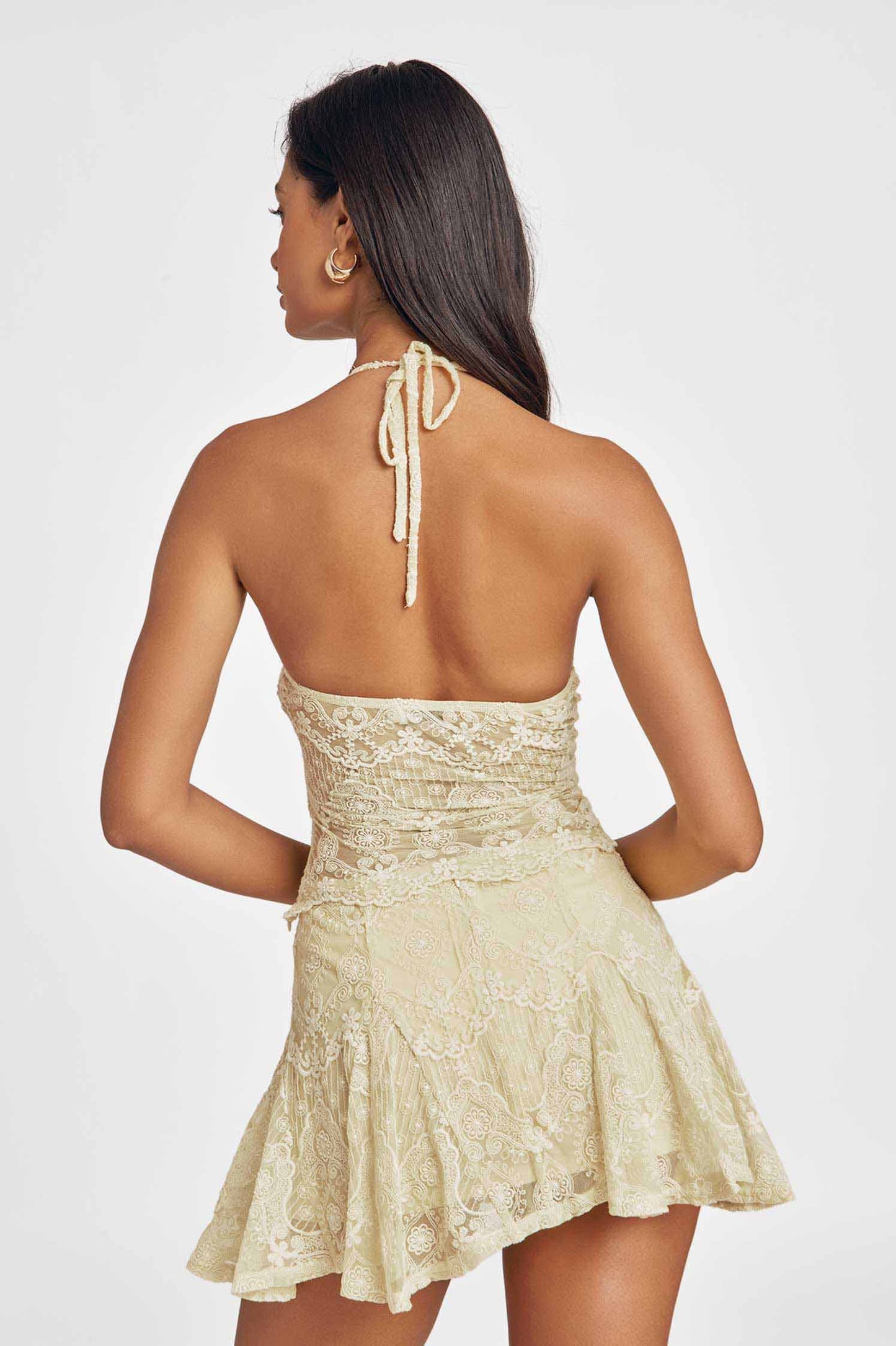 Lorelai Halter Top / Butter Yellow