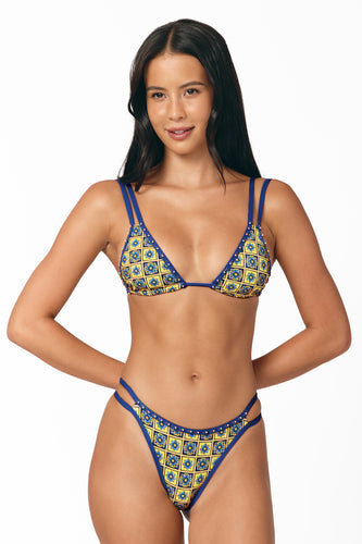 Minna Double Strap Triangle Top / Calypso