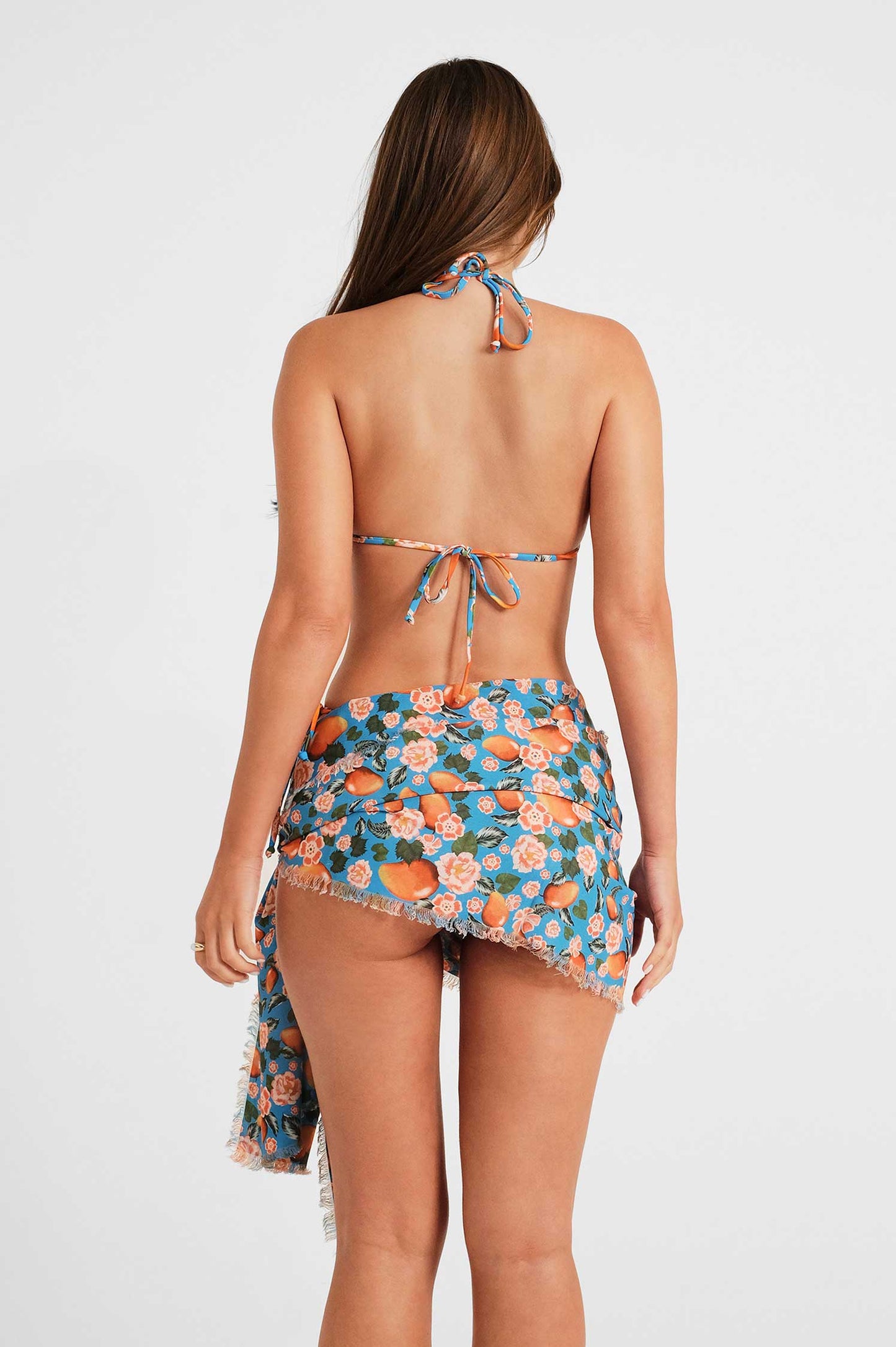 Keisha Frayed Sarong / Sicily FINAL SALE