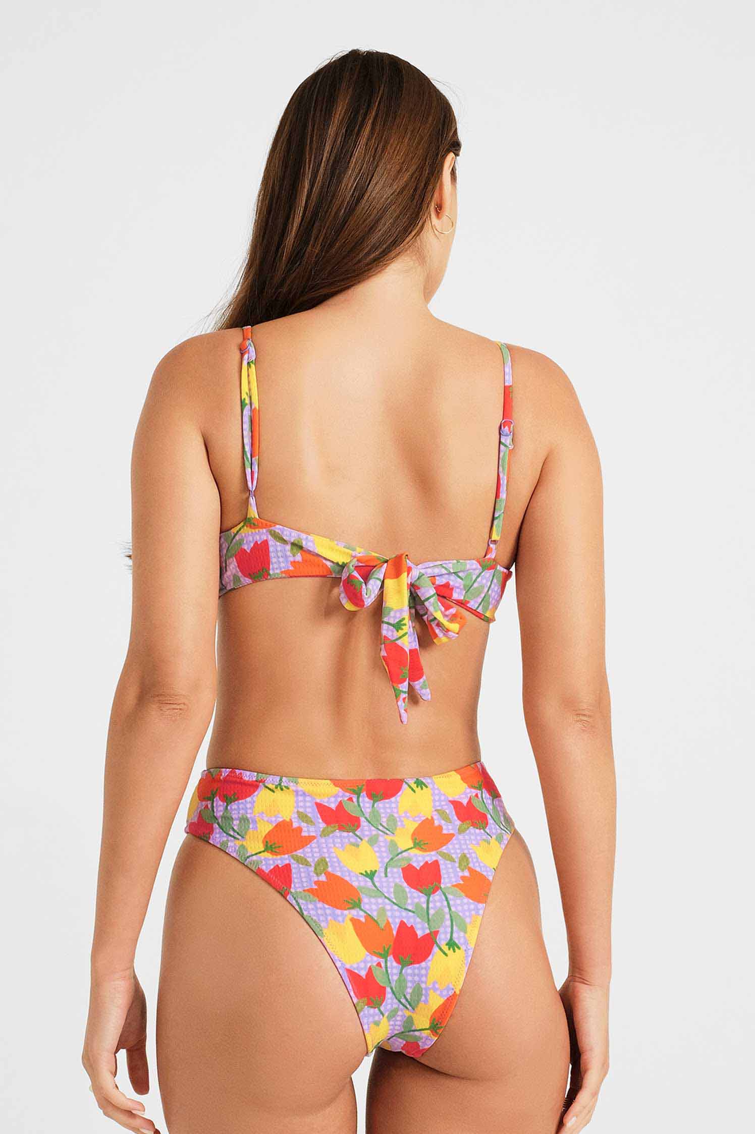 Brooke High Waist Medium Bottoms / Tulip Time Waffle Knit