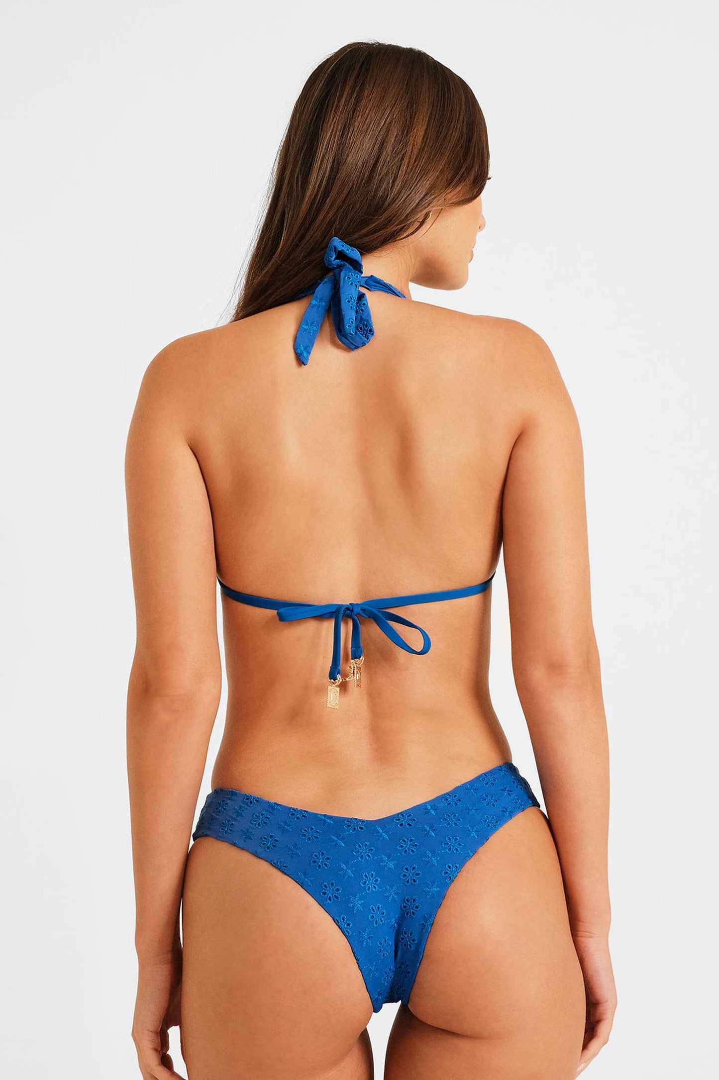 Billie Halterneck Top / Sapphire Eyelet FINAL SALE