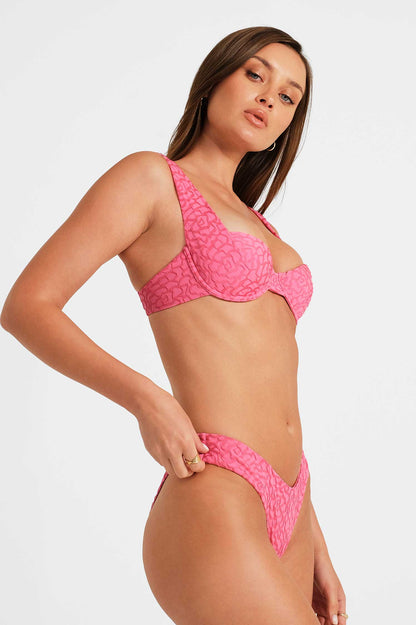 Tiana Underwire Top / Rosy Glow Jacquard