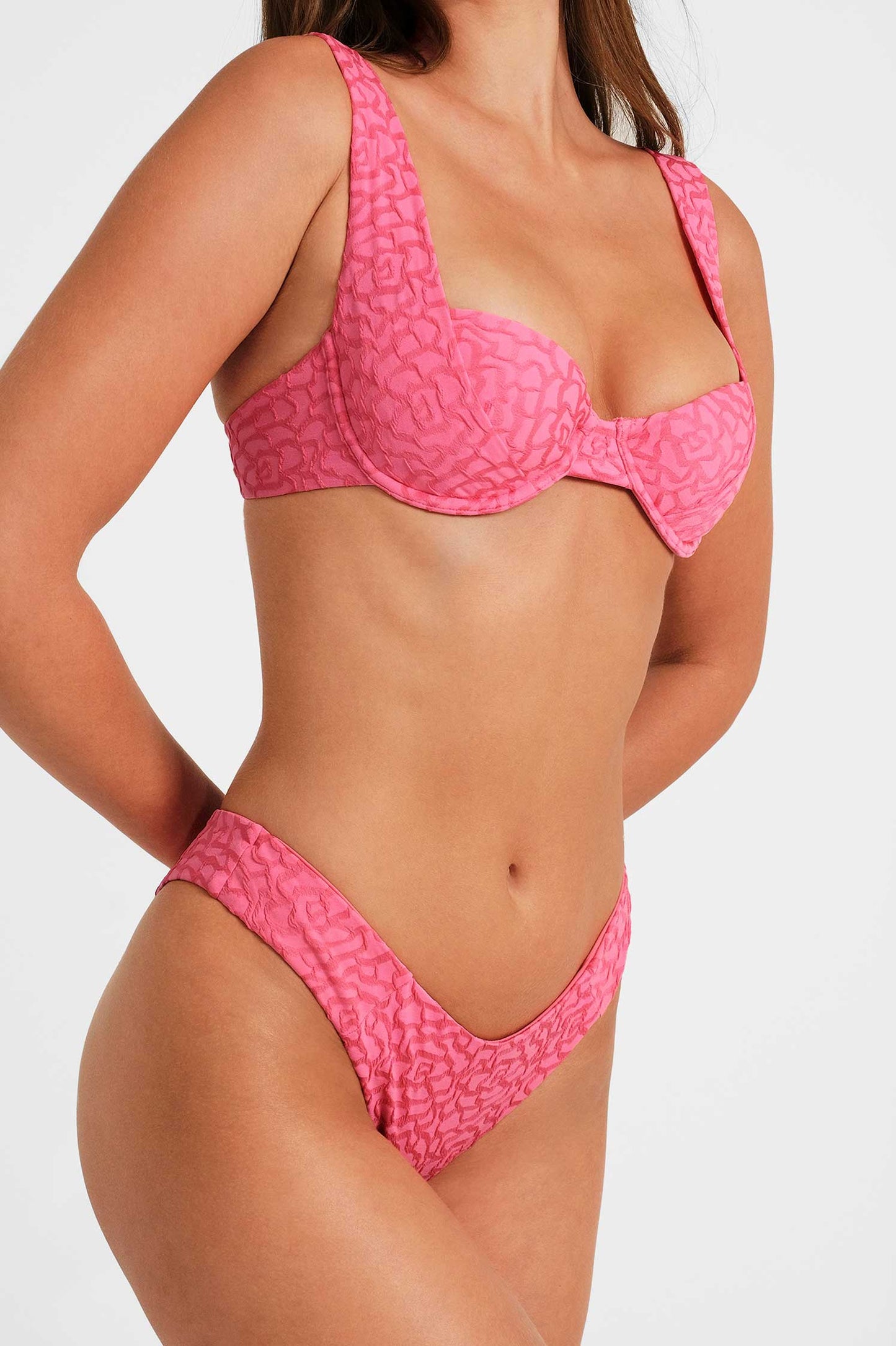 Tiana Underwire Top / Rosy Glow Jacquard