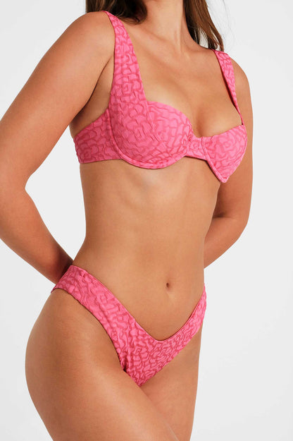 Tiana Underwire Top / Rosy Glow Jacquard