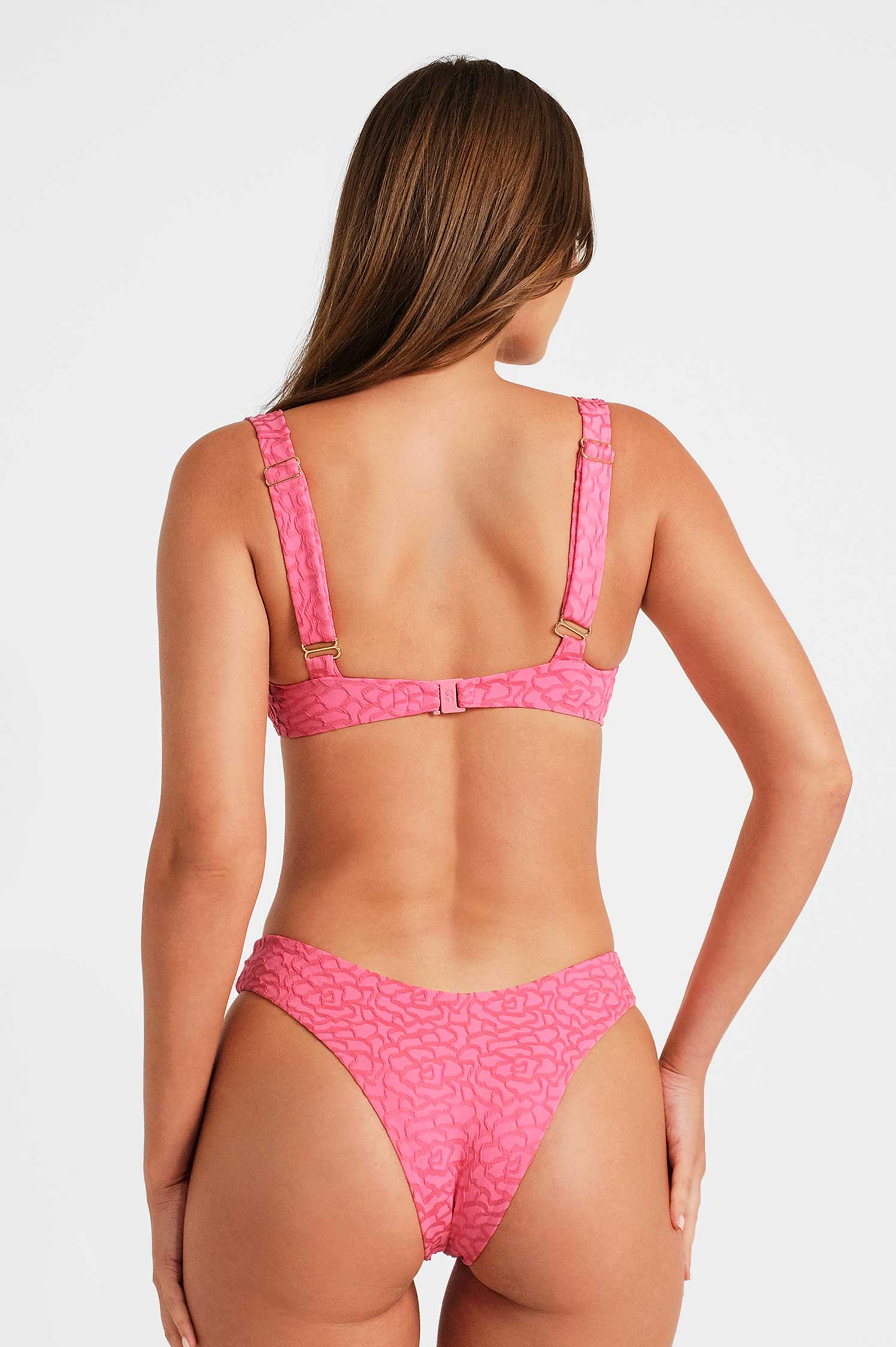 Maui Classic Cheeky Bottoms / Rosy Glow Jacquard FINAL SALE