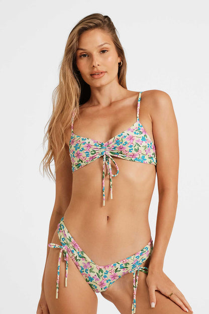 Sophia Ruched Cheeky Bottoms / Como La Flor FINAL SALE