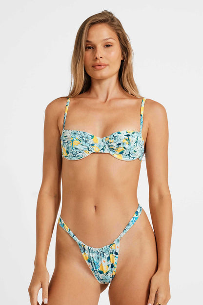 Georgia Scrunched Adjustable Bottoms / Limoncello FINAL SALE
