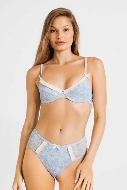 Caroline High Waisted Frilled Bottoms / Darling Pointelle