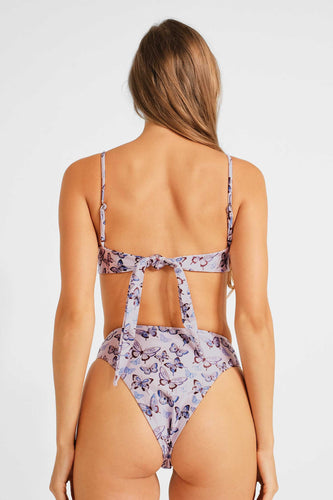 Brooke High Waist Medium Bottoms / Flutter Love Satin FINAL SALE