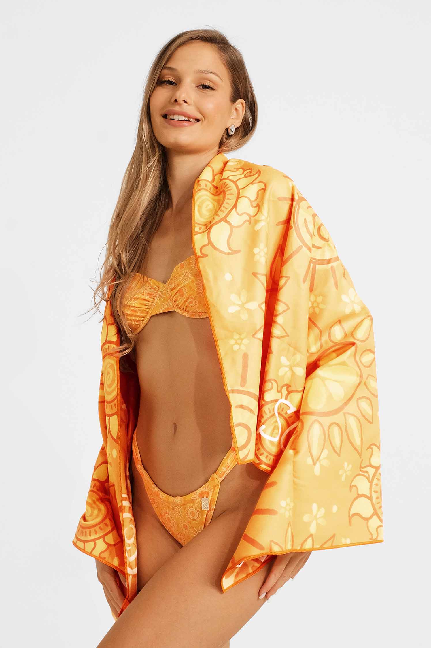 Reversible Packable Beach Towel / Mimosa FINAL SALE