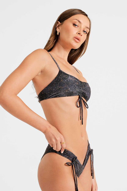 Sophia Scrunched Top / Stars Aligned Shimmer
