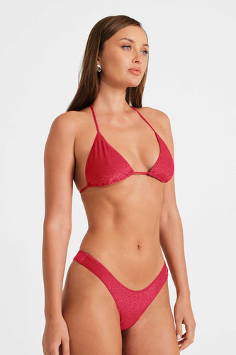 Martini Triangle Top / Ruby Shimmer FINAL SALE