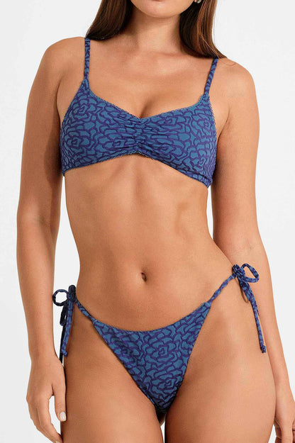 Paris Side-Ties Cheeky Bottoms / Midnight Jacquard FINAL SALE
