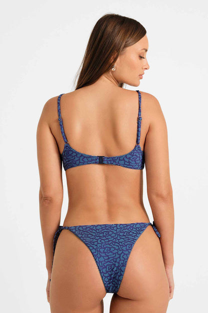 Paris Side-Ties Cheeky Bottoms / Midnight Jacquard FINAL SALE