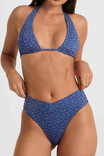Billie Halterneck Top / Midnight Jacquard