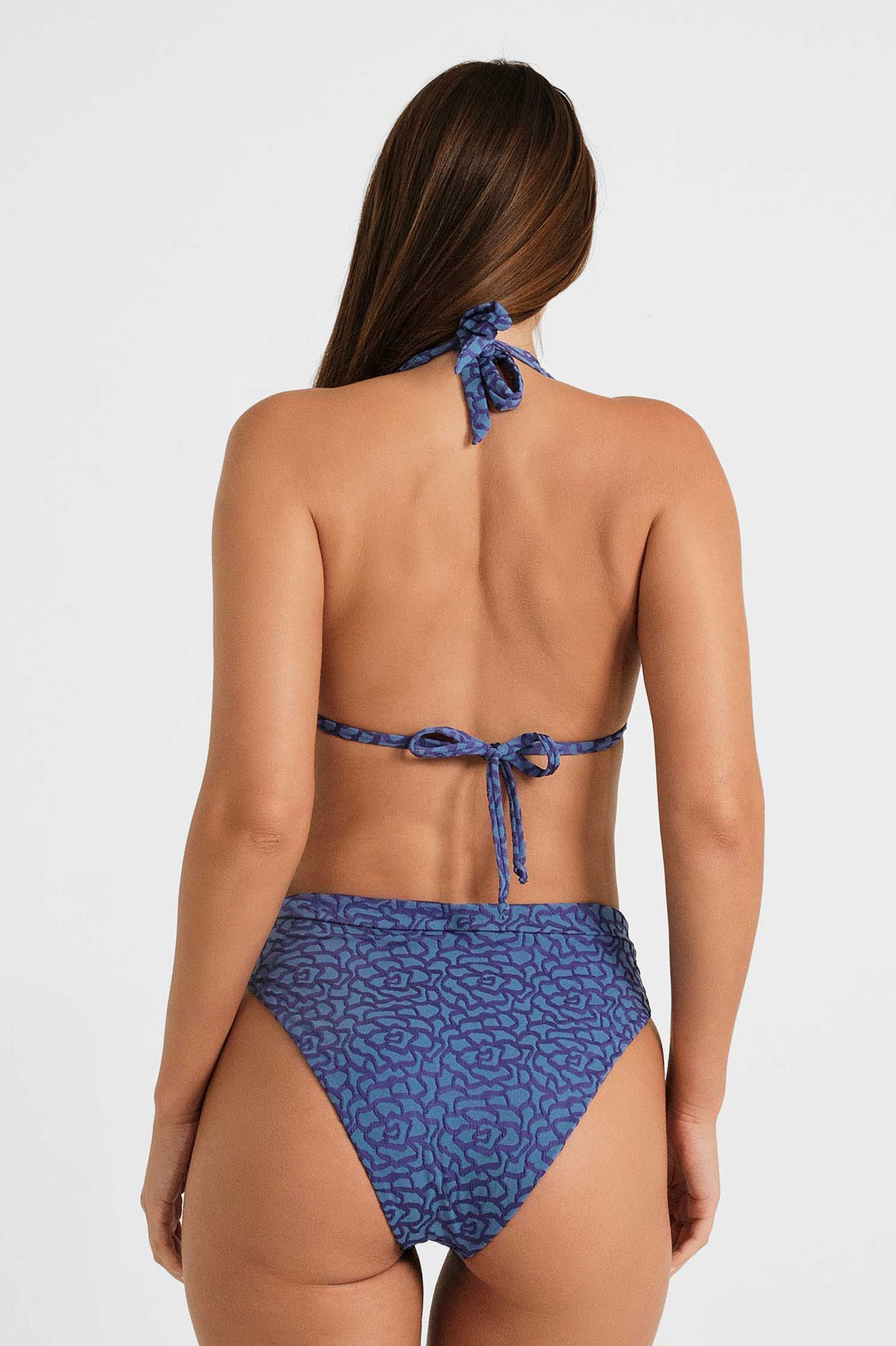 Billie Halterneck Top / Midnight Jacquard