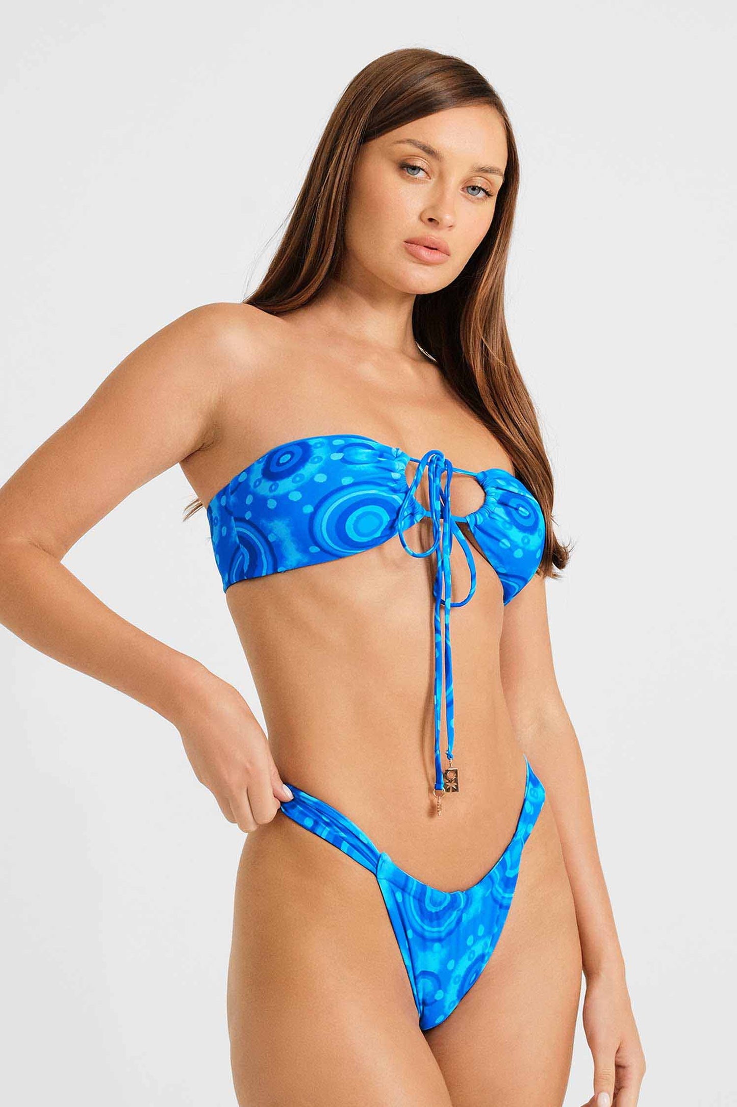Giana Ruched Cheeky Bottoms / Mykonos FINAL SALE