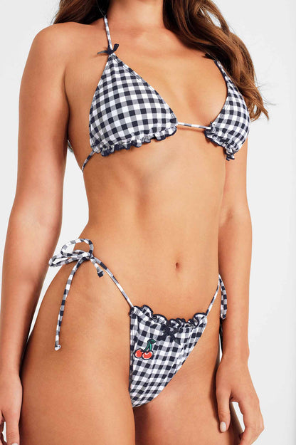 Grace Frilled Triangle Top / Kiss FINAL SALE