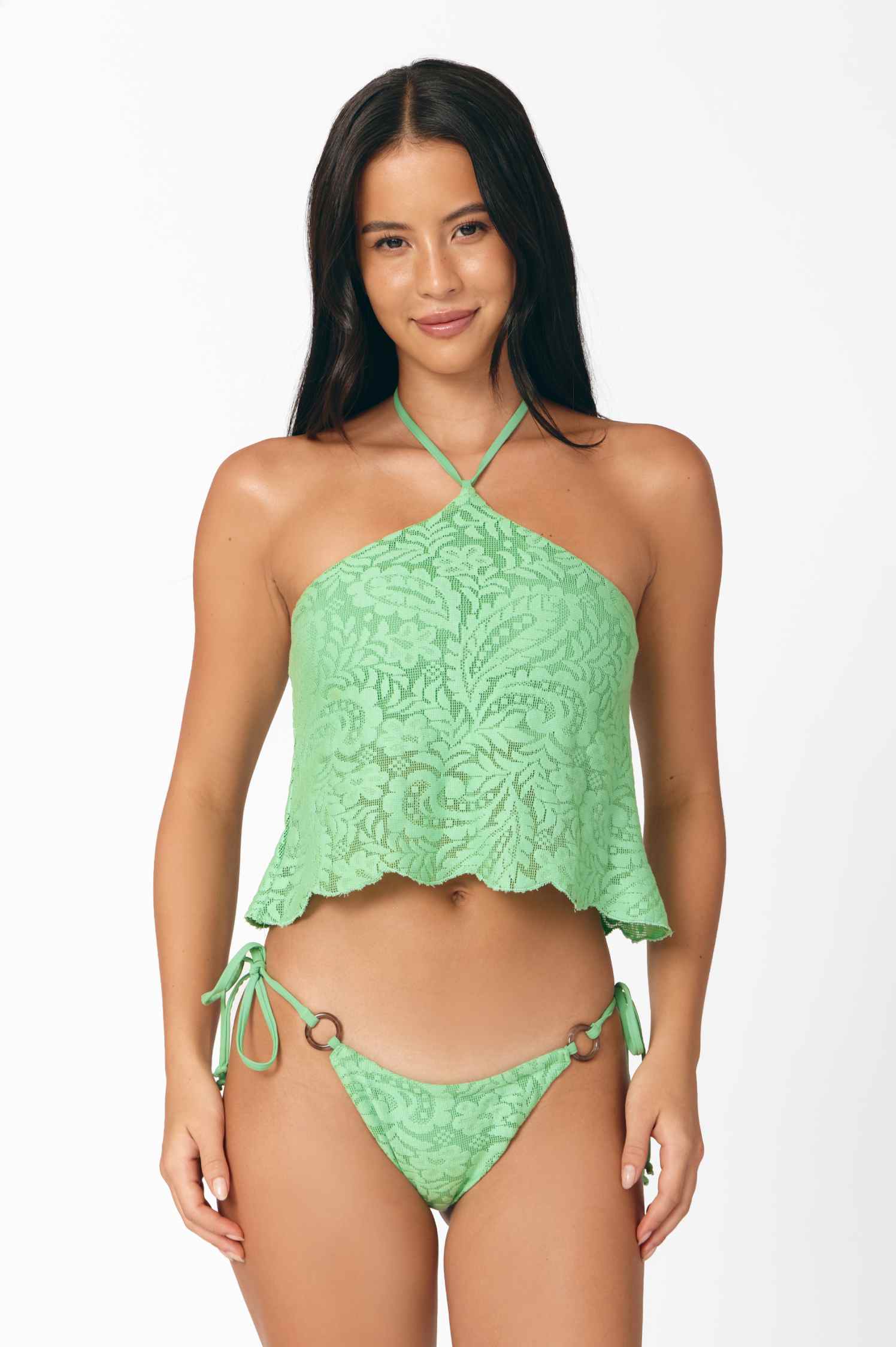 Rosalia Halter Tankini Top / Sea Nymph