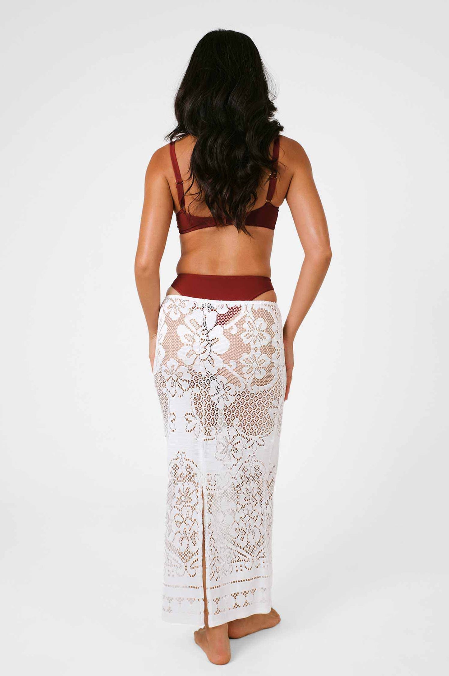 Yara Asymmetrical Skirt / Seashell Knit