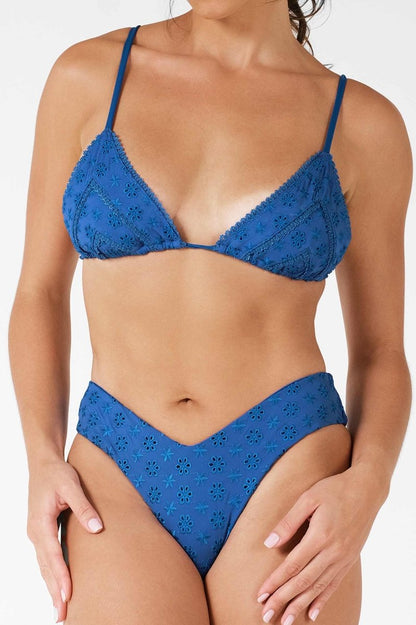 Stassy Cheeky Bottoms / Sapphire Eyelet FINAL SALE