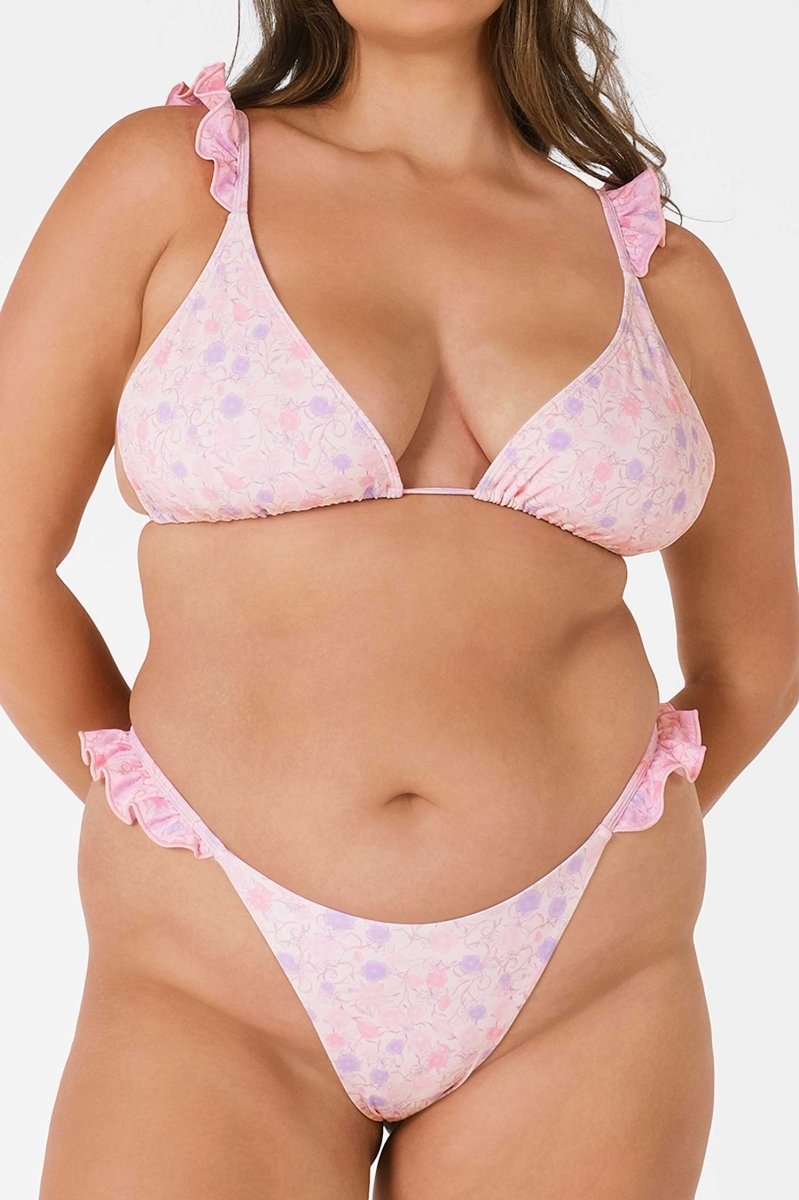 Tessa Ruffled Cheeky Bottoms / Mille Fleur FINAL SALE