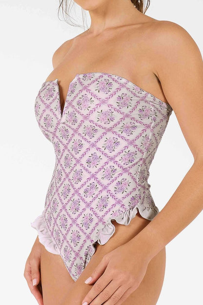 Lily Ruffled One Piece / Lavender Tea FINAL SALE