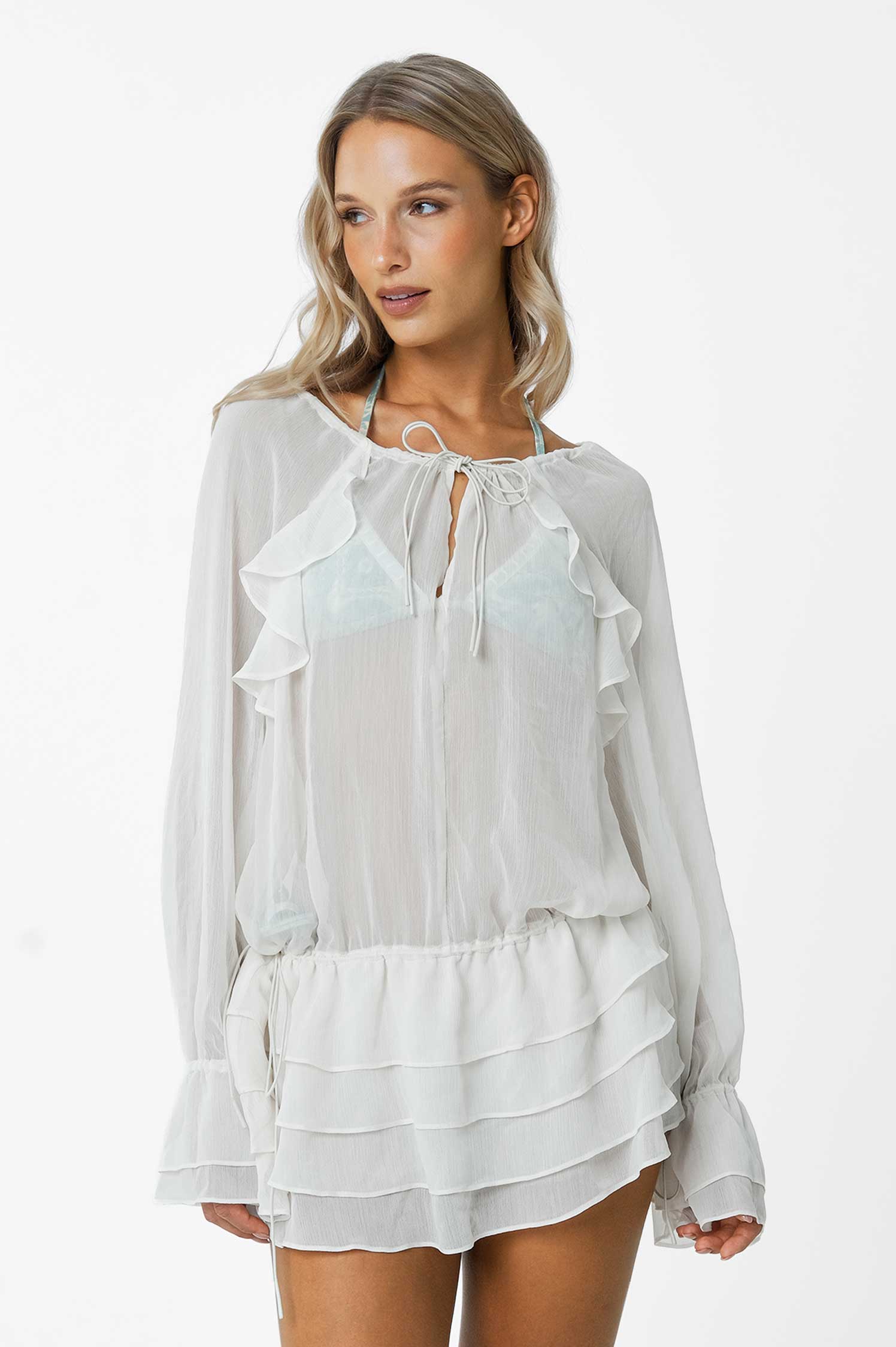 Tisha Cover Up / Chiffon Cream