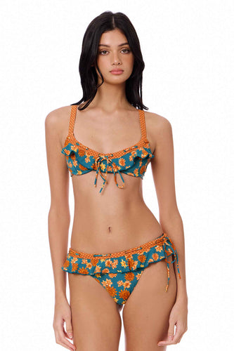 Debi Ruffled Underwire Top / Nectar