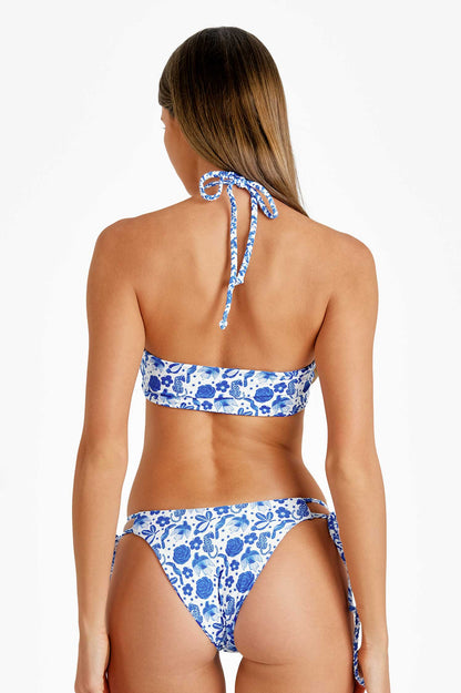 Robyn Reversible Side-Tie Bottoms / Azul