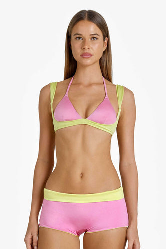 Tatum Reversible Swim Shorts / Guava Swirl