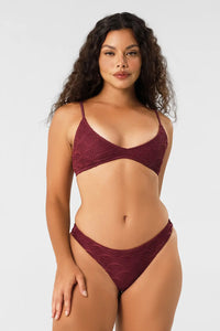 Mila Deep Scoop Neck Top / Henna