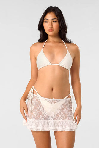 Polly Mini Skirt / White Lace