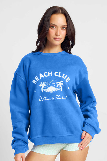 Oversized Sweater / Beach Club