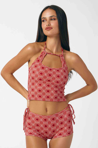 Rafi Cut-Out Tankini Top / Vacances