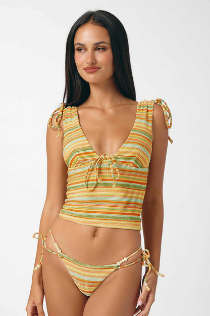 Miranda V-neck Tankini Top / Mon Soleil