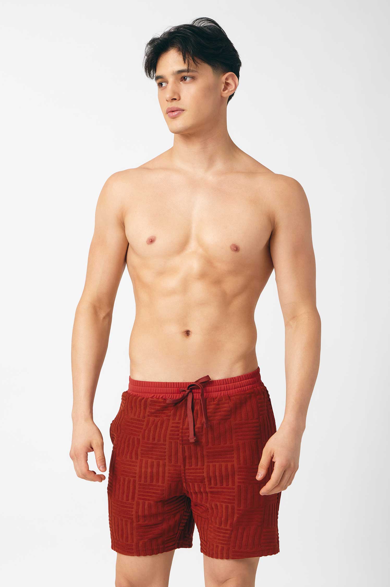 Men's Swim Shorts / Cherry Wine