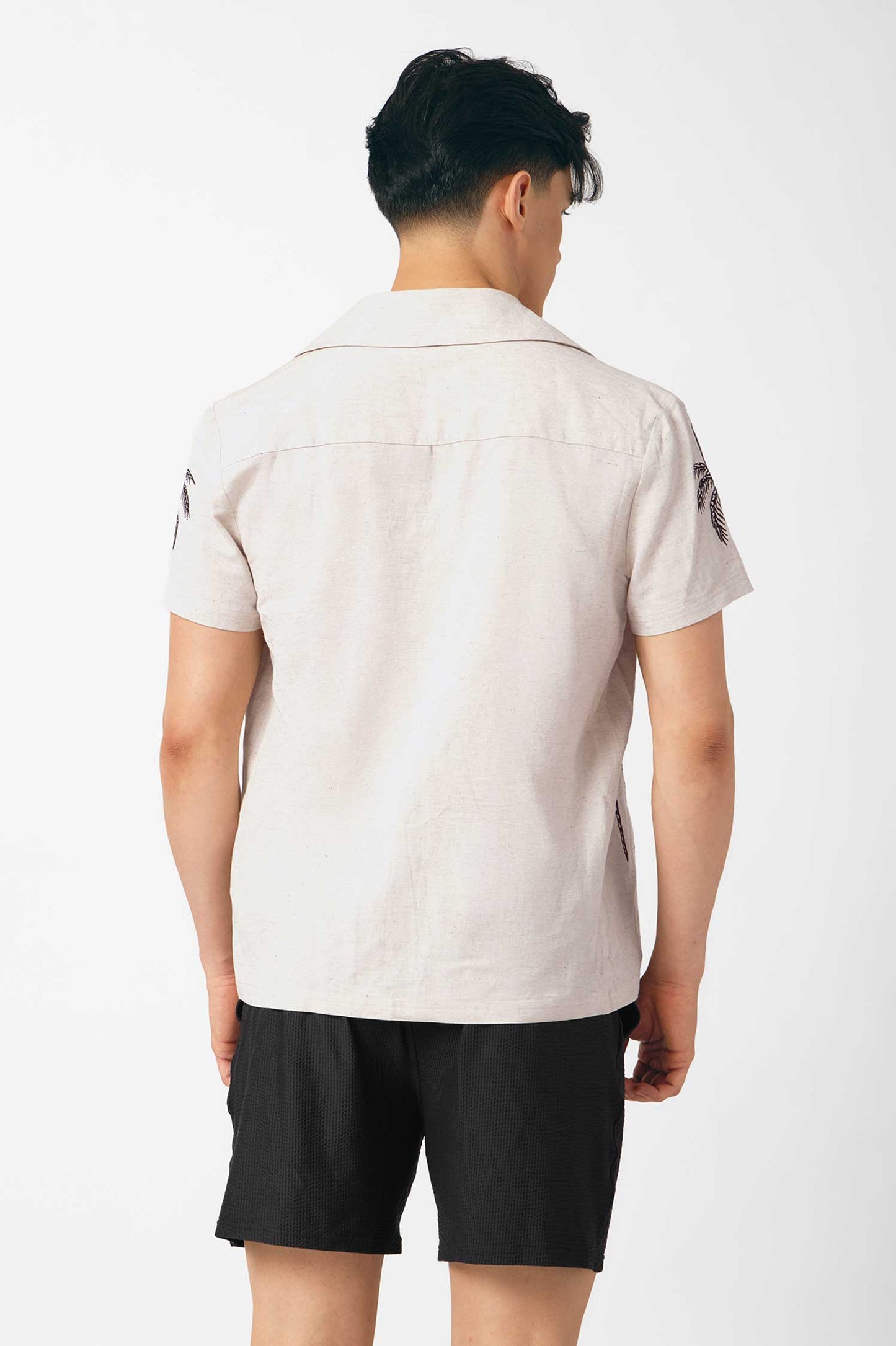 Classic Polo / Embroidered Palm Trees