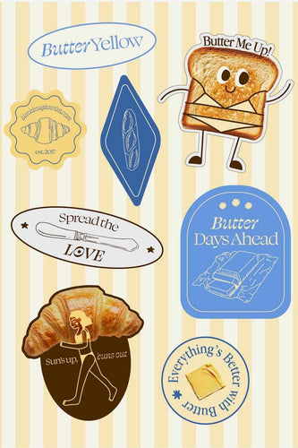 FREE Sticker Pack / Butter Yellow