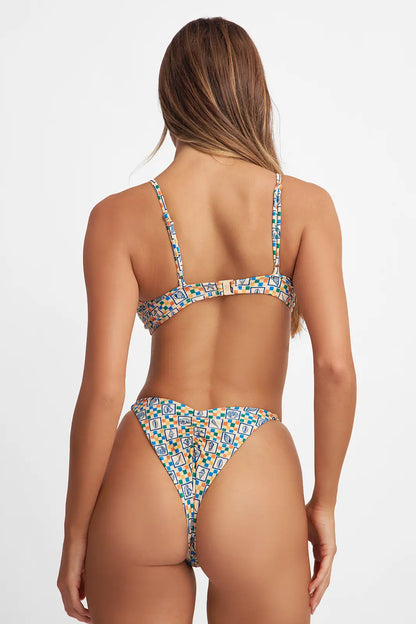 Parker Ruched Cheeky Bottoms / Conch Crush