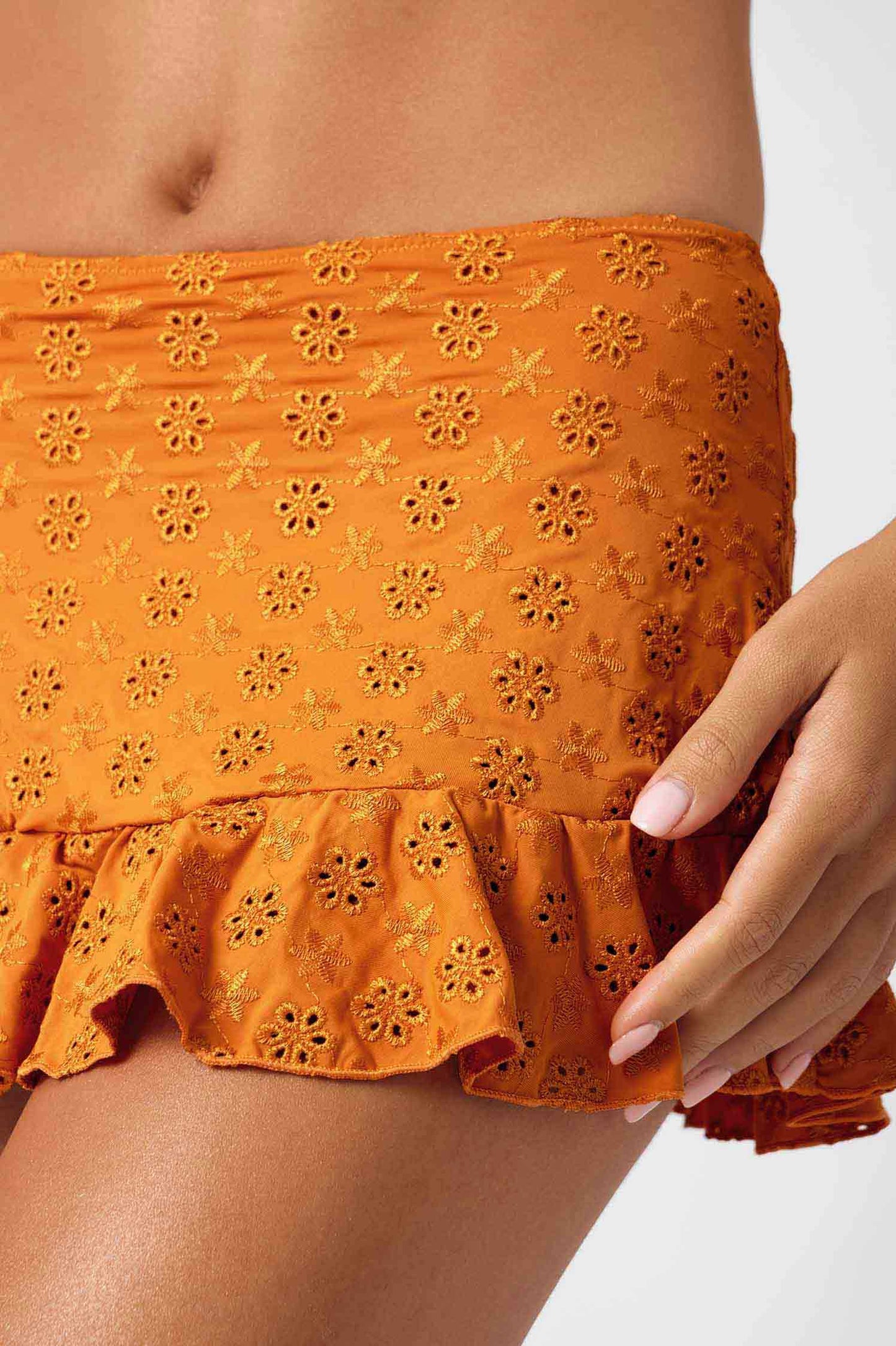 Celeste Frilled Skort / Caramel Eyelet