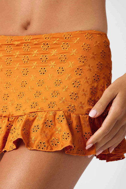 Celeste Frilled Skort / Caramel Eyelet